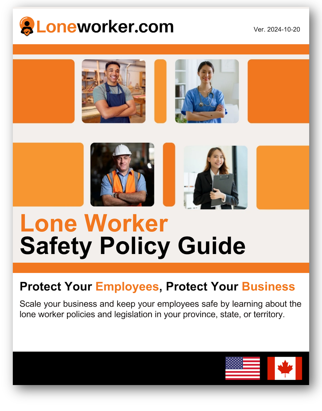 Lone Worker Safety Policy Guide Text Read “Protect Your Employees, Protect Your Business”